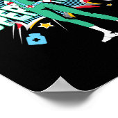 Poster Black Nurs Rock Chemise Super Hero Funny Black Rn (Coin)