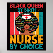 Poster Black Nurse Sophistiqué Et Gorgeous Melanin Son (Devant)
