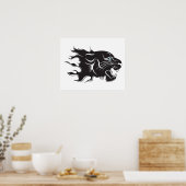 Poster Black Panther Blue Eyes (Cuisine)