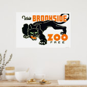 Poster Black Panther Zoo 1937 WPA (Cuisine)