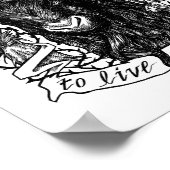 Poster Black Phillip "Live Delicio" (Coin)