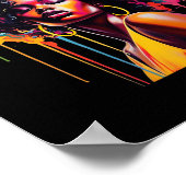 Poster Black Queen Afro Melanin Driving JunetDix Afric (Coin)