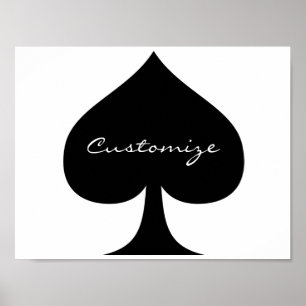 Poster Black Queen of Spades