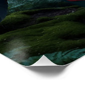 Poster Black Raven et Totem Poteau Art de la faune (Coin)