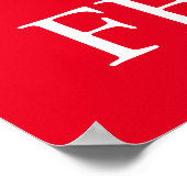 Poster Black & Red Pop Art Leader sans peur Aigle (Coin)