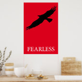 Poster Black & Red Pop Art Leader sans peur Aigle (Cuisine)