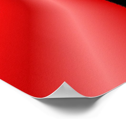 Poster Black & Red Swirl (Coin)