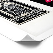 Poster Black Retro matchbox labels wall art, grid (Coin)