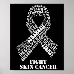 Poster Black Ribbon Melanoma Mois Produits Cancer de la p