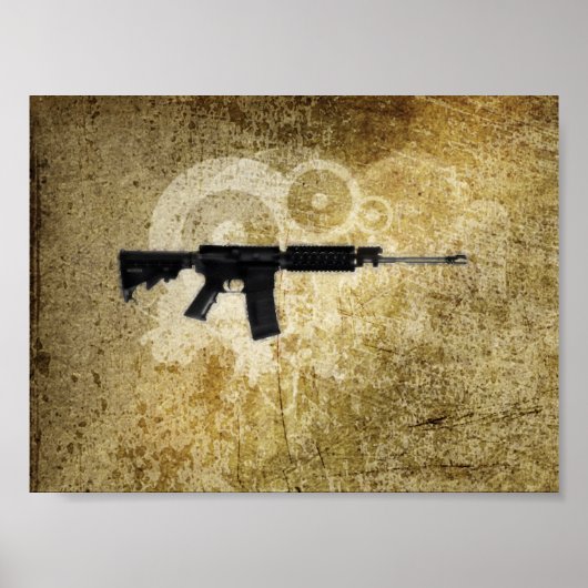 Poster Black Rifle AR-15 de Phil's Art Online (Devant)