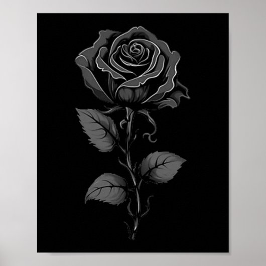 Poster Black Rose Graphic Premium Tri-blend  (Devant)