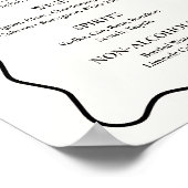 Poster Black Shes Tying Fête des mariées Barre de noeuds (Coin)