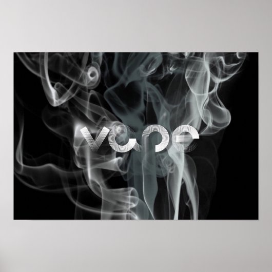 Poster Black Smoke Vape Premium (Devant)