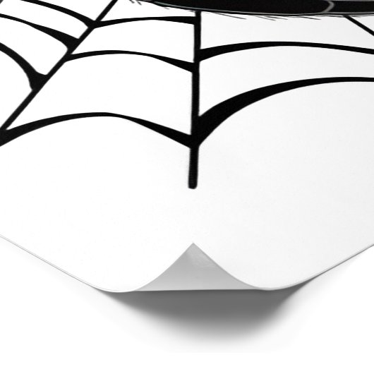 Poster Black Spider en Web (Coin)