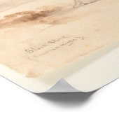 Poster Black Stork (Ciconia nigra) 1835, Lear, Edward, (Coin)