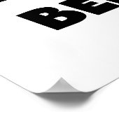 Poster Black Text Meilleurs T-shirts et cadeaux de Beppe (Coin)