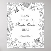Black Toile De Jouy Floral Partager une recette Ma