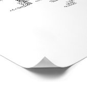 Poster Black Typographical Map of Munster, Ireland (Coin)