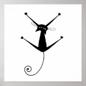 Poster Black Whimsy Kitty 10 (Devant)