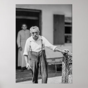 Poster Black & White 1968 Un vieil homme européen dans le