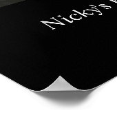 Poster Black & White 60 Loved 60th Birthday Party Welcome (Coin)