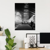 Poster Black & White City Lights (Bureau à domicile)