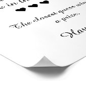 Poster Black & White Combien De Candies Sont Dans Le Jeu  (Coin)