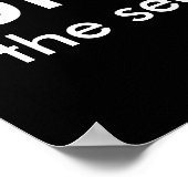 Poster Black & White Funny Citation bruh. la suite. (Coin)