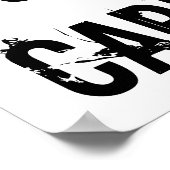 Poster Black & White Garder le calme et continuer sur l'a (Coin)