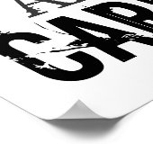 Poster Black & White Garder le calme et continuer sur l'a (Coin)