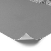 Poster Black White Gros plan Big Ben Horloge Tower Londre (Coin)