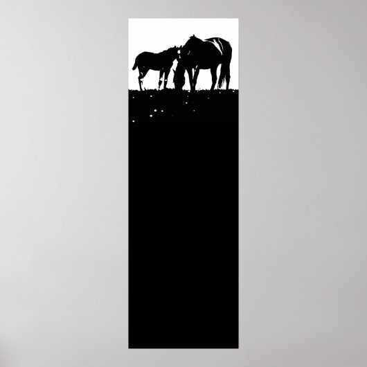 Poster Black White Hors Silhouettes Pop Art (Devant)