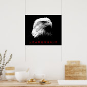 Poster Black & White Leadership Eagle Eyes (Cuisine)