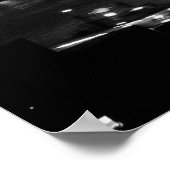 Poster Black White London City Night UK Travel (Coin)
