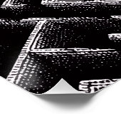 Poster Black & White Optical Illusion Maze Pattern Art (Coin)
