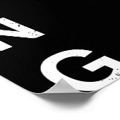 Poster Black White Photo Lion Modèle Nature Animal (Coin)