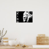 Poster Black White Photo Lion Modèle Nature Animal (Cuisine)