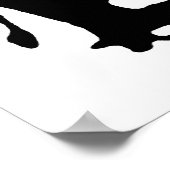 Poster Black White Pop Art Baby & Maman Elephants (Coin)