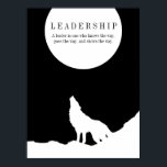 Poster Black White Pop Art Leadership Wolf Howling<br><div class="desc">Wolves Digital Artwork - Wolf Silhouette Ordinateur Animal Art - College Pop Art - Wild Animals Ordinateur Images</div>