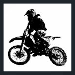 Poster Black White Pop Art Motocross Motorcyle Sport<br><div class="desc">Sport Thème Numériquement Edited Art - Motocross Poster Imprimer - College Pop Art - Computer Images - La seule façon de faire un grand travail est d'aimer ce que vous faites.</div>
