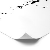 Poster Black White Pop Art Runse Horse Silhouette (Coin)