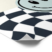 Poster Black & white retro Merci pour le panneau alimenta (Coin)