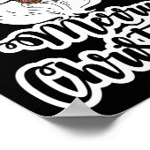 Poster Black winking père Noël joyeux noël amérique afric (Coin)