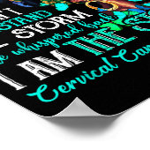 Poster Black Women Motivation Suprt Cervical Cancer Aware (Coin)