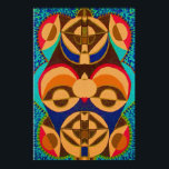 Poster BlackArt en couleur - Art Mascotte Africain<br><div class="desc">BlackArt en couleur - Art Mascotte Africain</div>