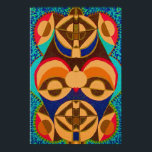 Poster BlackArt en couleur - Art Mascotte Africain<br><div class="desc">BlackArt en couleur - Art Mascotte Africain</div>