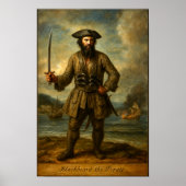 Poster Blackbeard The Pirate (Devant)