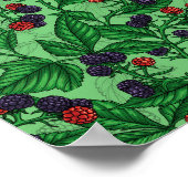 Poster Blackberry en vert (Coin)