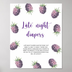 Poster Blackberry - Late night couches jeu