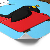Poster Blackbird Dormir devant la bande dessinée de la té (Coin)